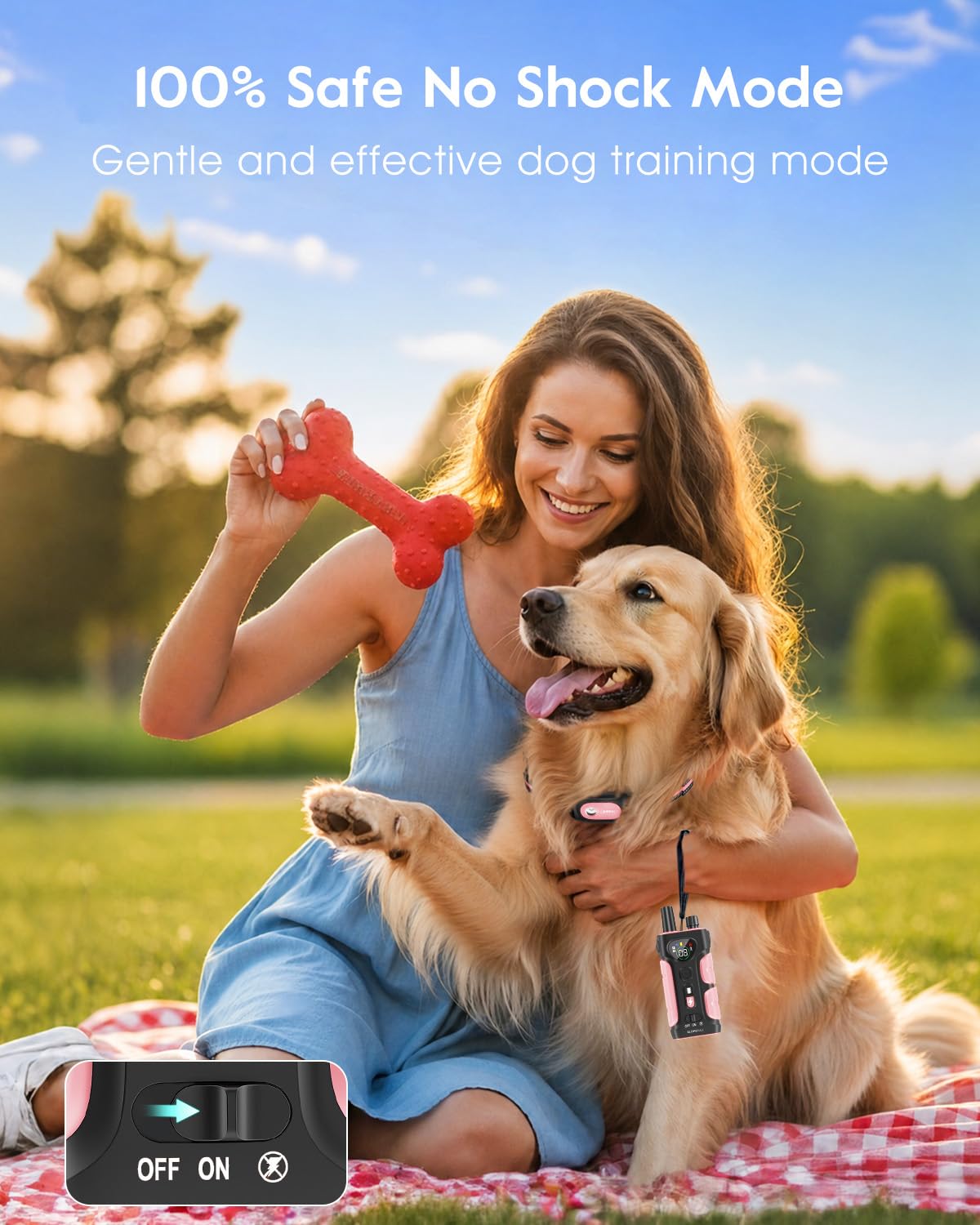 Pink Dog Training Collar with Remote B30226