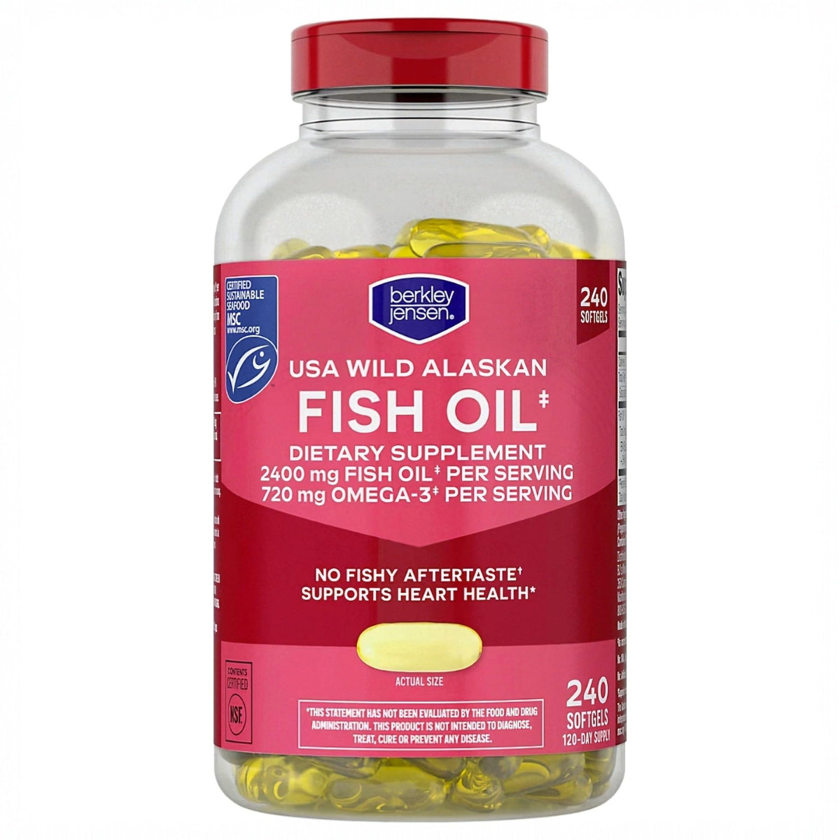 2400mg Omega-3 Fish Oil Softgels K62279