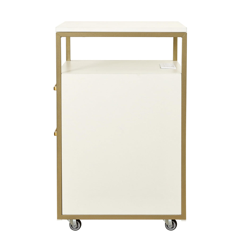 2 Drawer Rolling File Cabinet with Lock Q6371