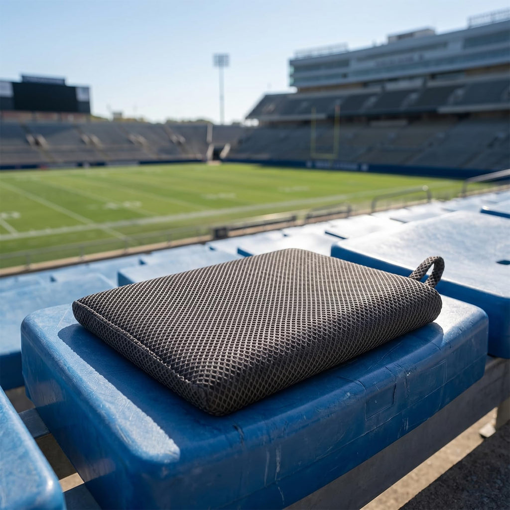 Portable Extra Thick Stadium Seat Cushion 2 Pack Gray E247691