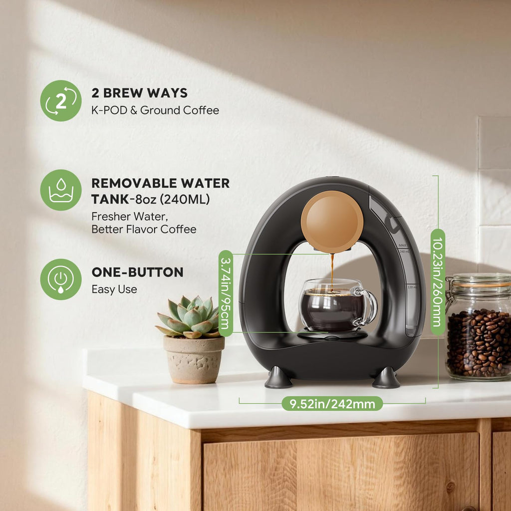 Single Serve Coffee Maker Black M42413