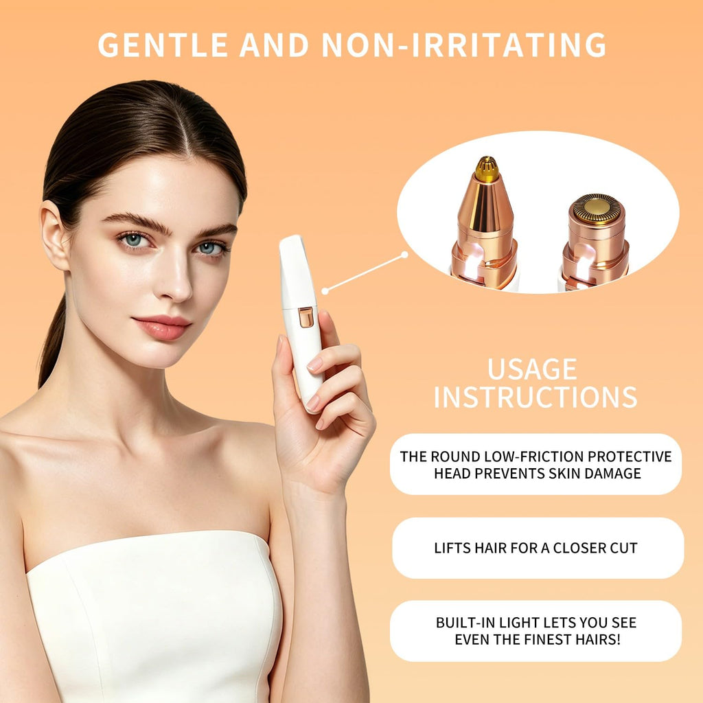 2-in-1 Electric Facial Hair Removal for Women G873078