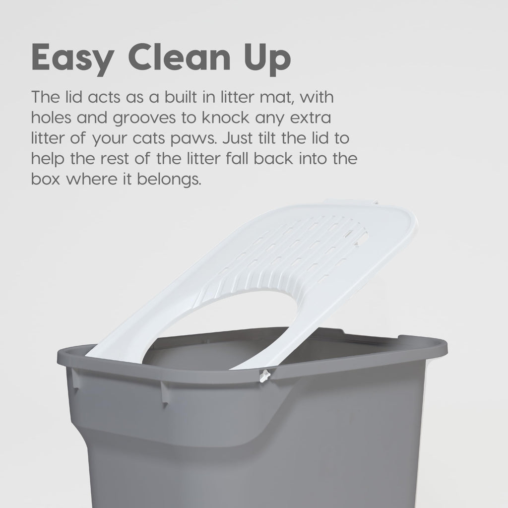 Large Top Entry Hooded Cat Litter Box L1751
