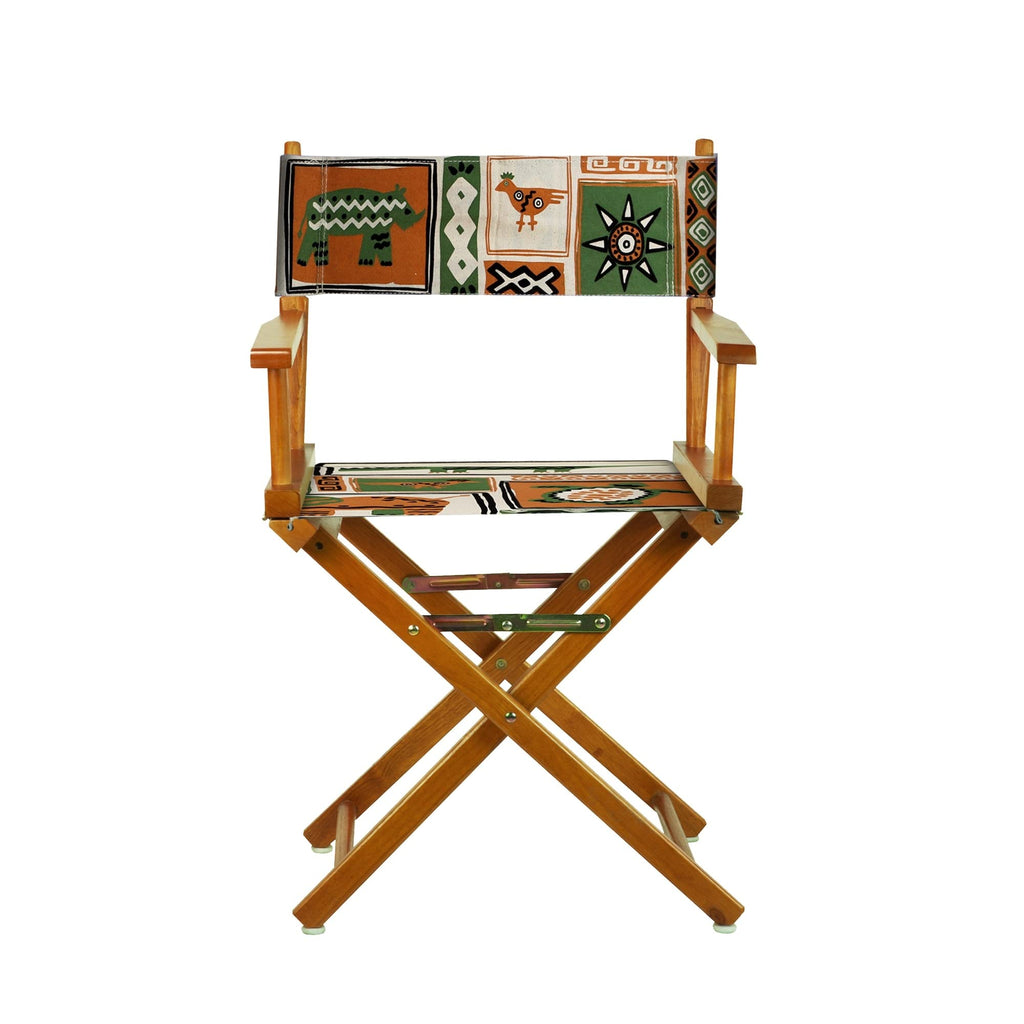 Director's Chair Honey Oak Cotton Wood Finish K5953