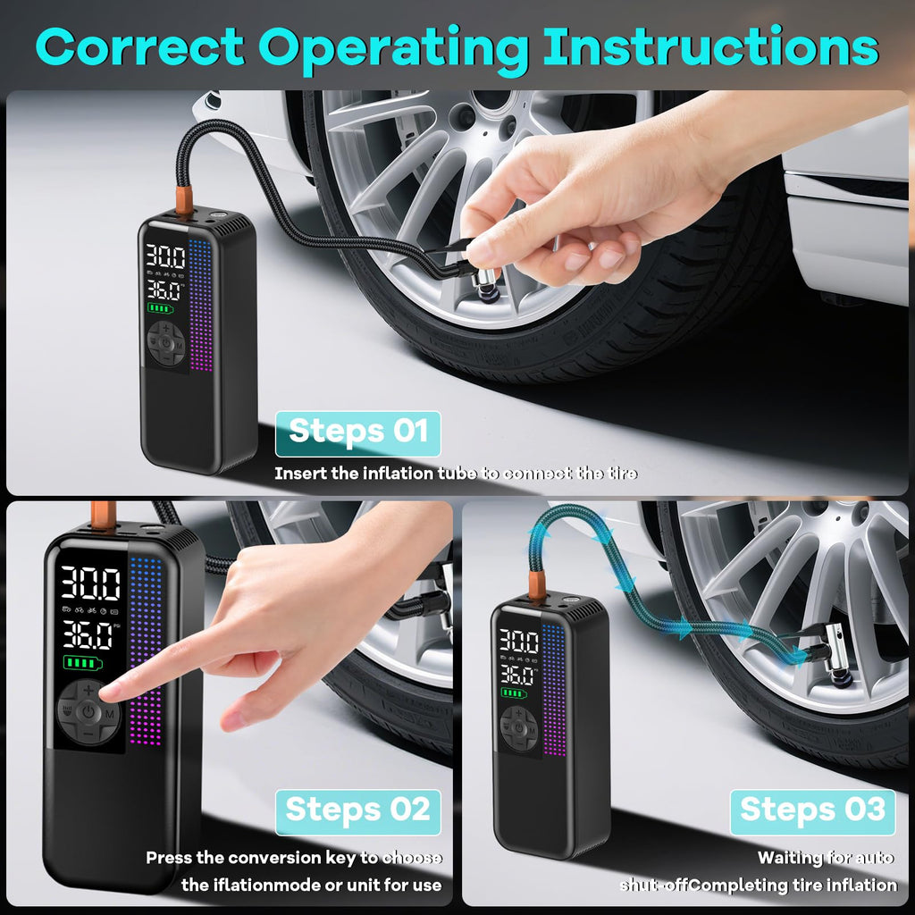 150PSI Portable Cordless Tire Inflator Air Compressor I813403