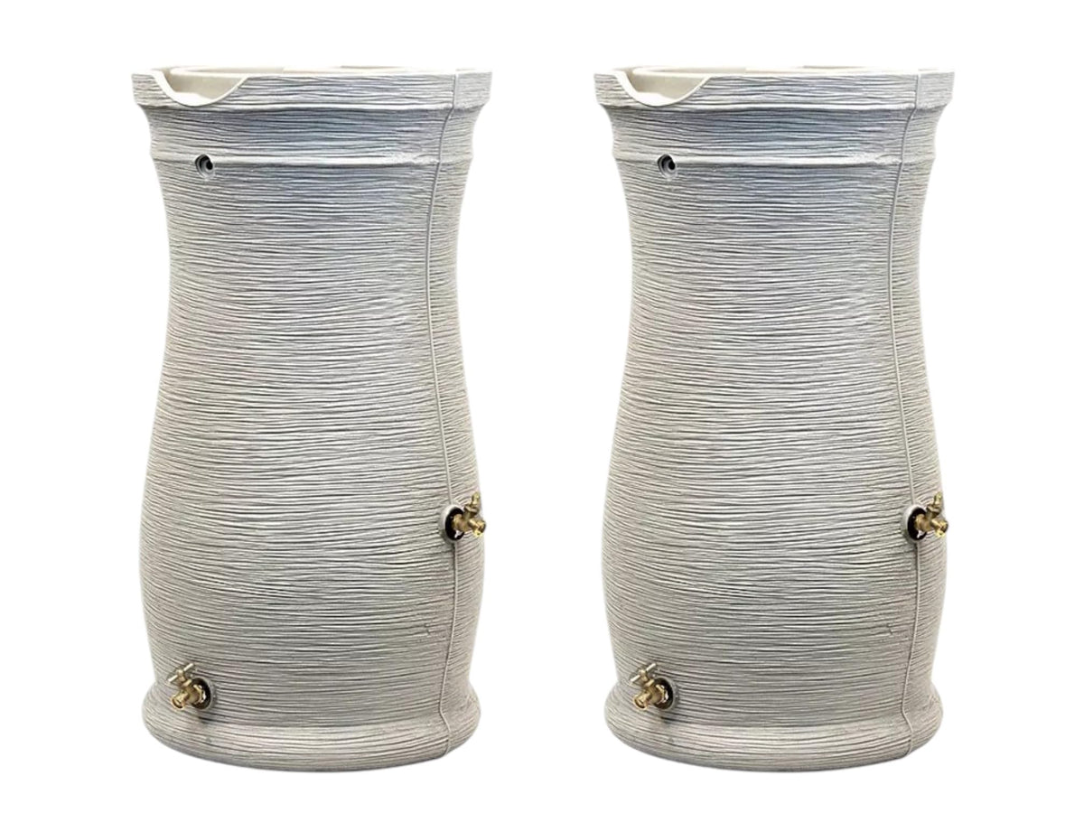 50 Gallon Sandstone Rain Barrel (2 Pack) O520289