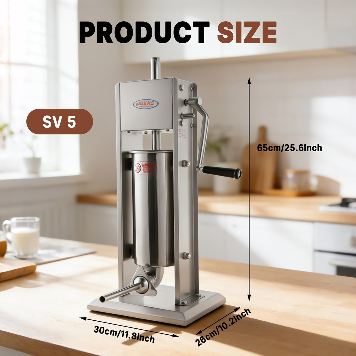 11 Lb Stainless Steel Vertical Sausage Stuffer V752592