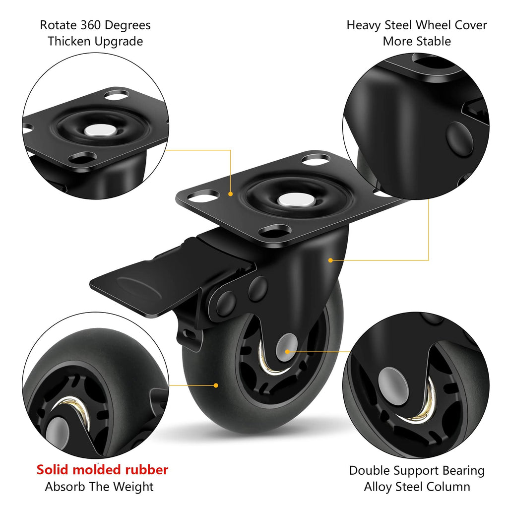 3” Lock Casters Set of 4 Heavy Duty I272390