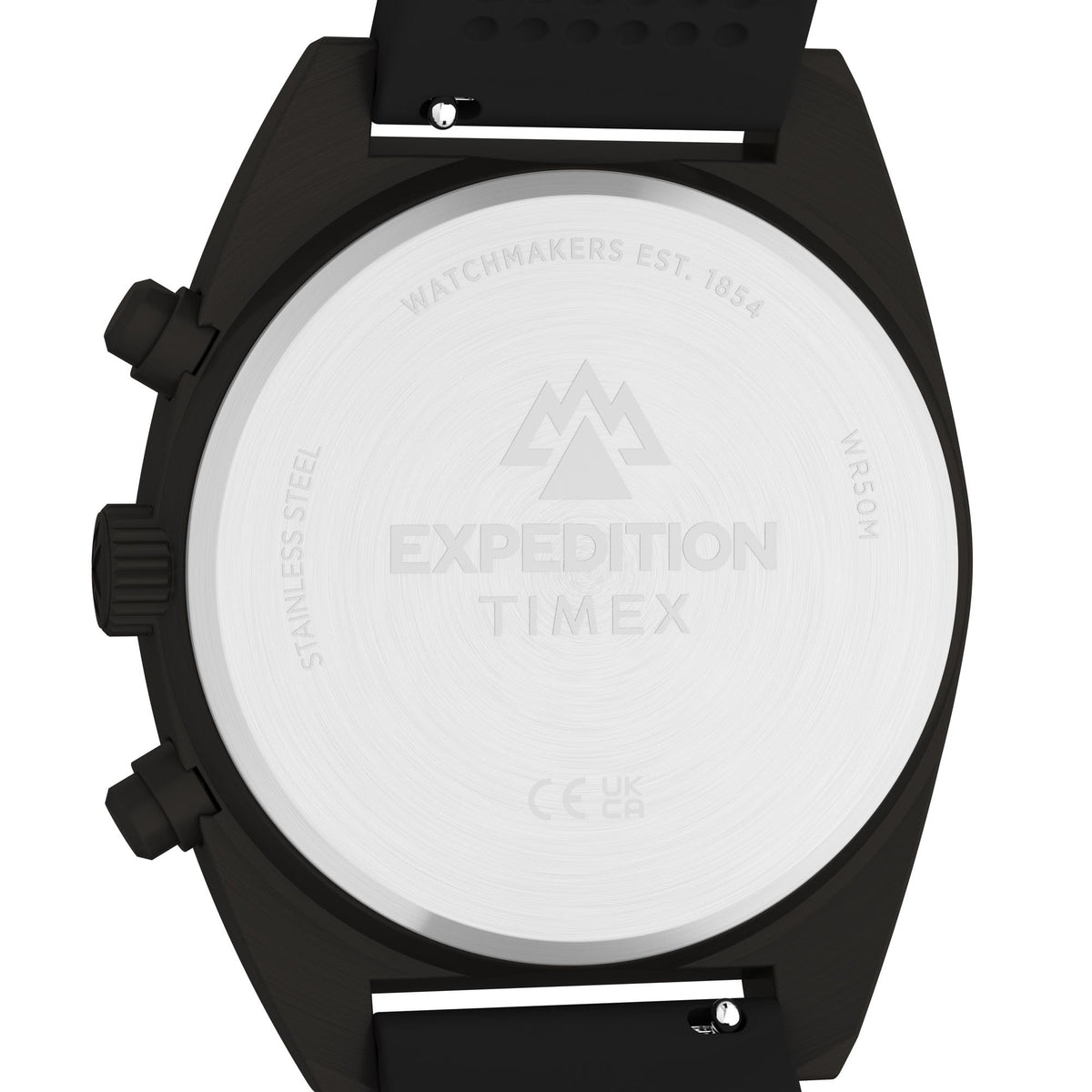 Men's Chronograph 41mm Watch Black Dial Gunmetal Case T3679