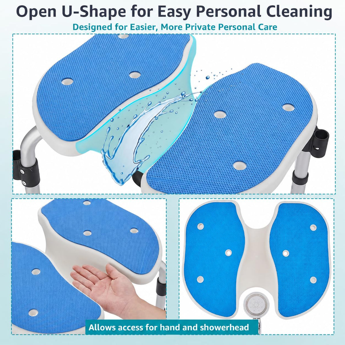 Shower Chair with Arms and Back O7710