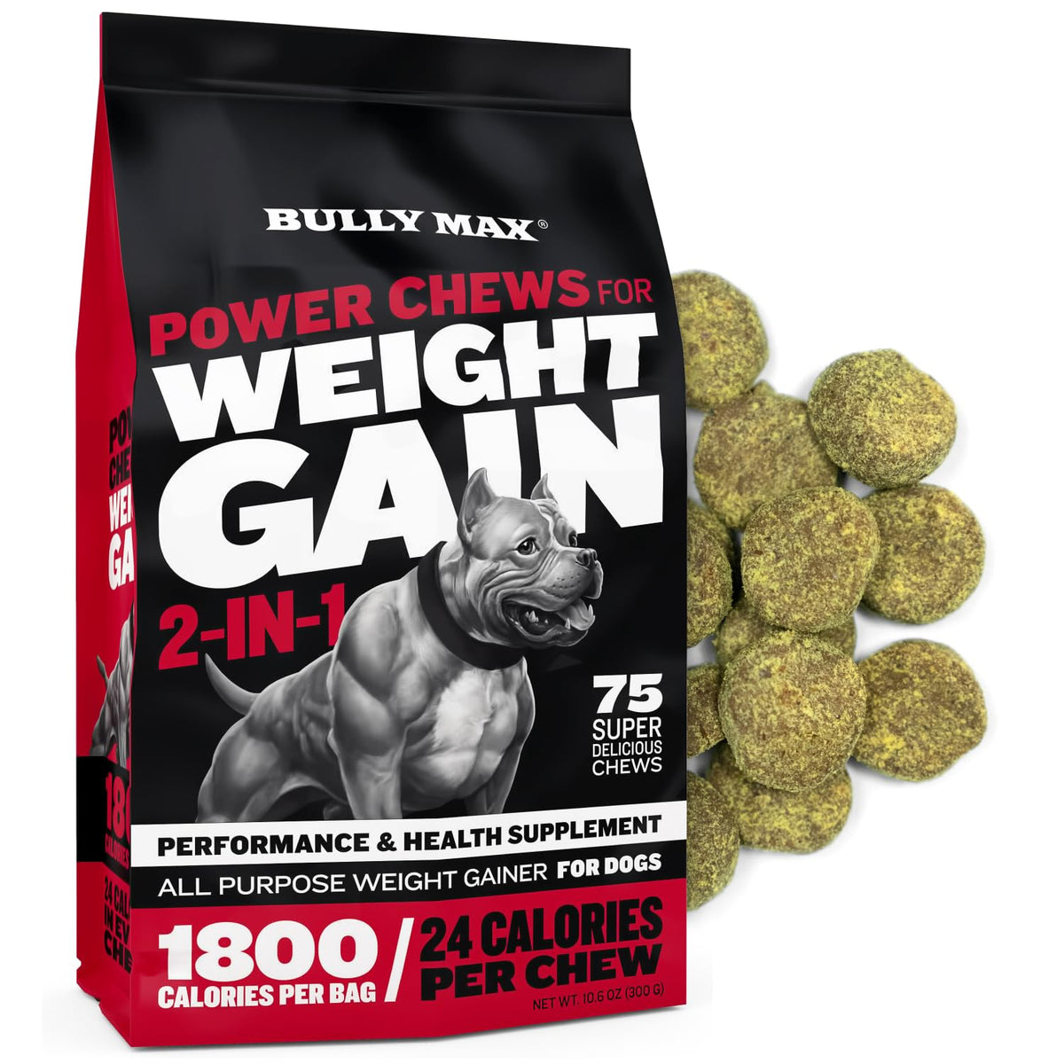 High-Calorie Liquid Weight Gainer & Soft Chews for Dogs C393