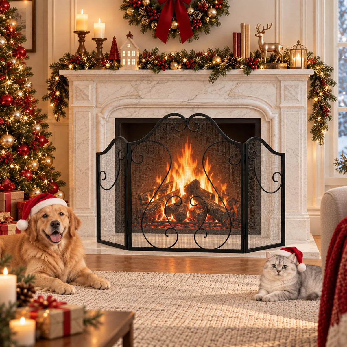 Foldable Fireplace Screen R29570