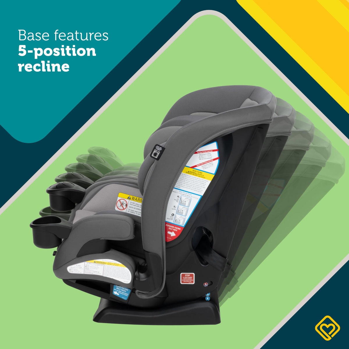 4-in-1 Convertible Car Seat, 5-100 lbs I539145