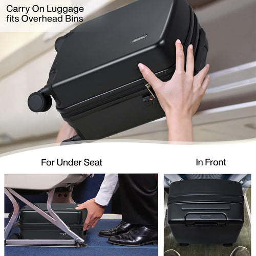 16 Inch Underseat Hard Shell Carry On Luggage with TSA Lock O618