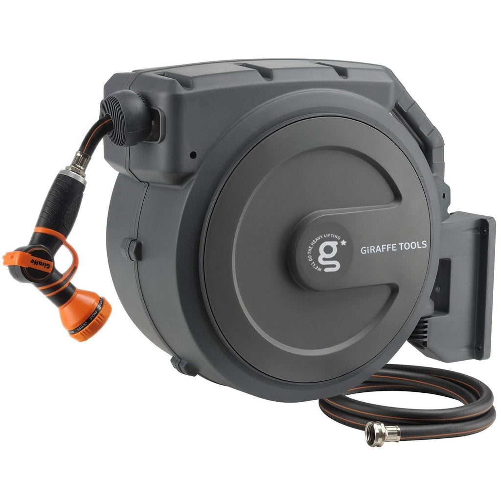 Retractable Garden Hose Reel 1/2" 130FT Wall Mount R841