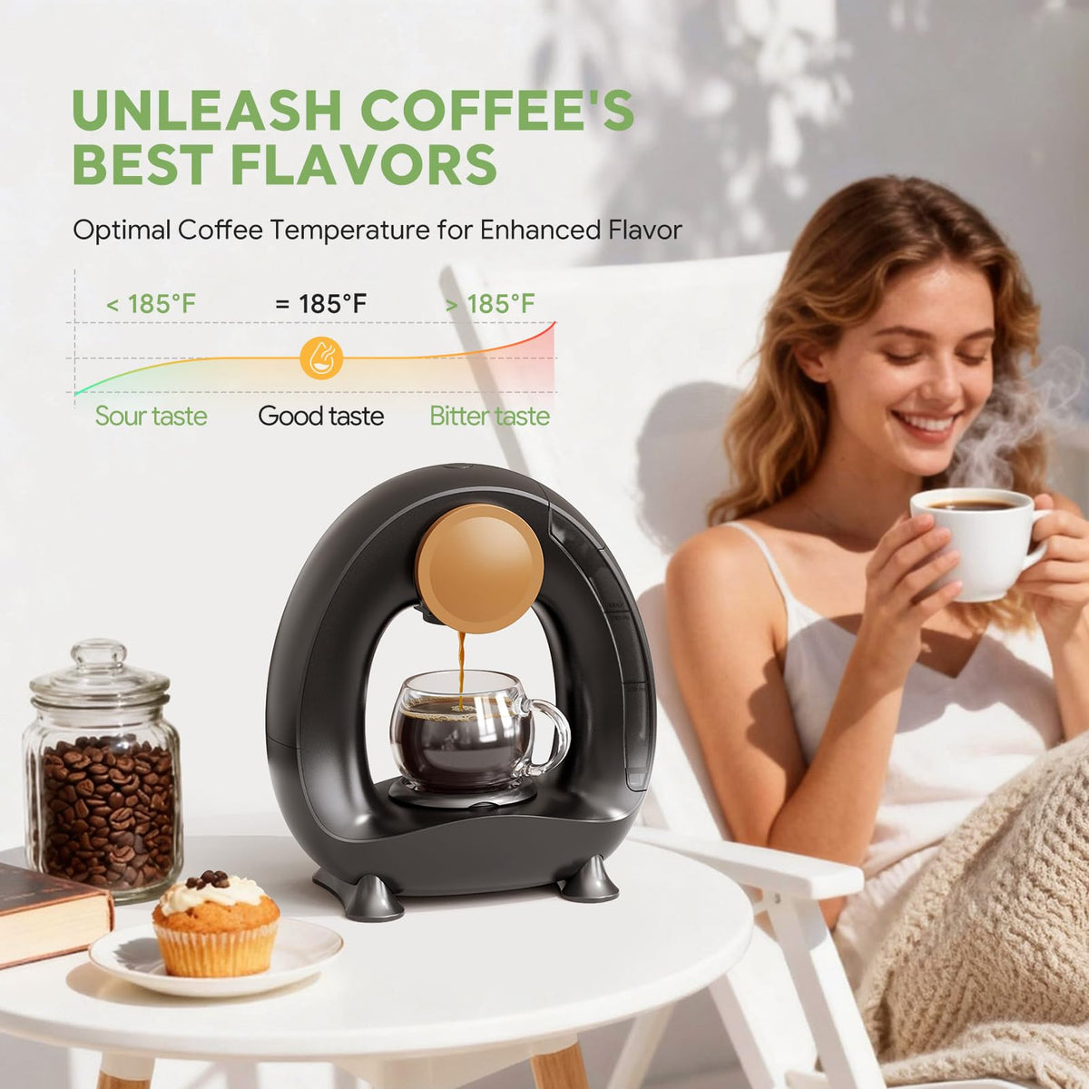 Single Serve Coffee Maker Black M42413