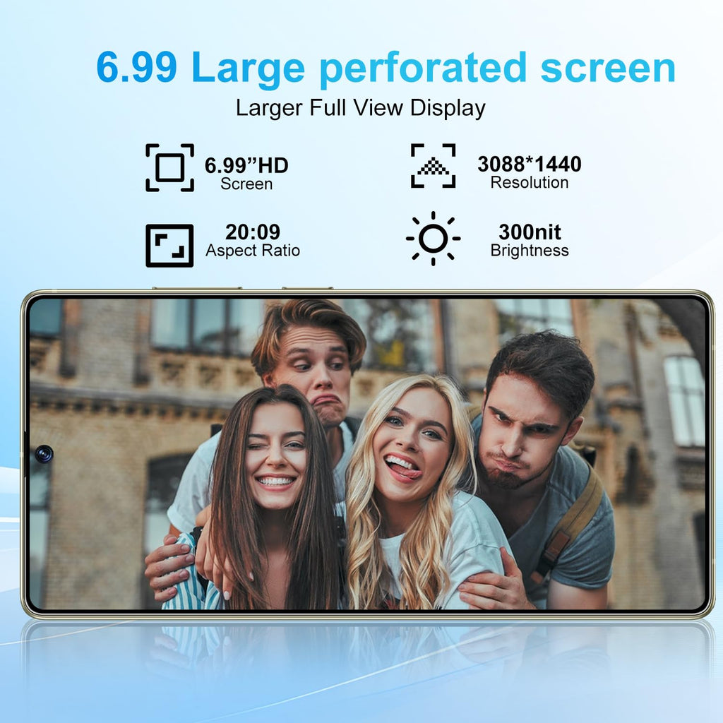 5G Unlocked Smartphone 12GB+512GB 6.99" 7000mAh Black X931502