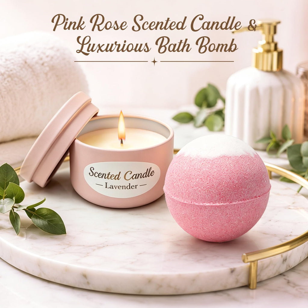 Pink Spa Gift Basket Set Q8987