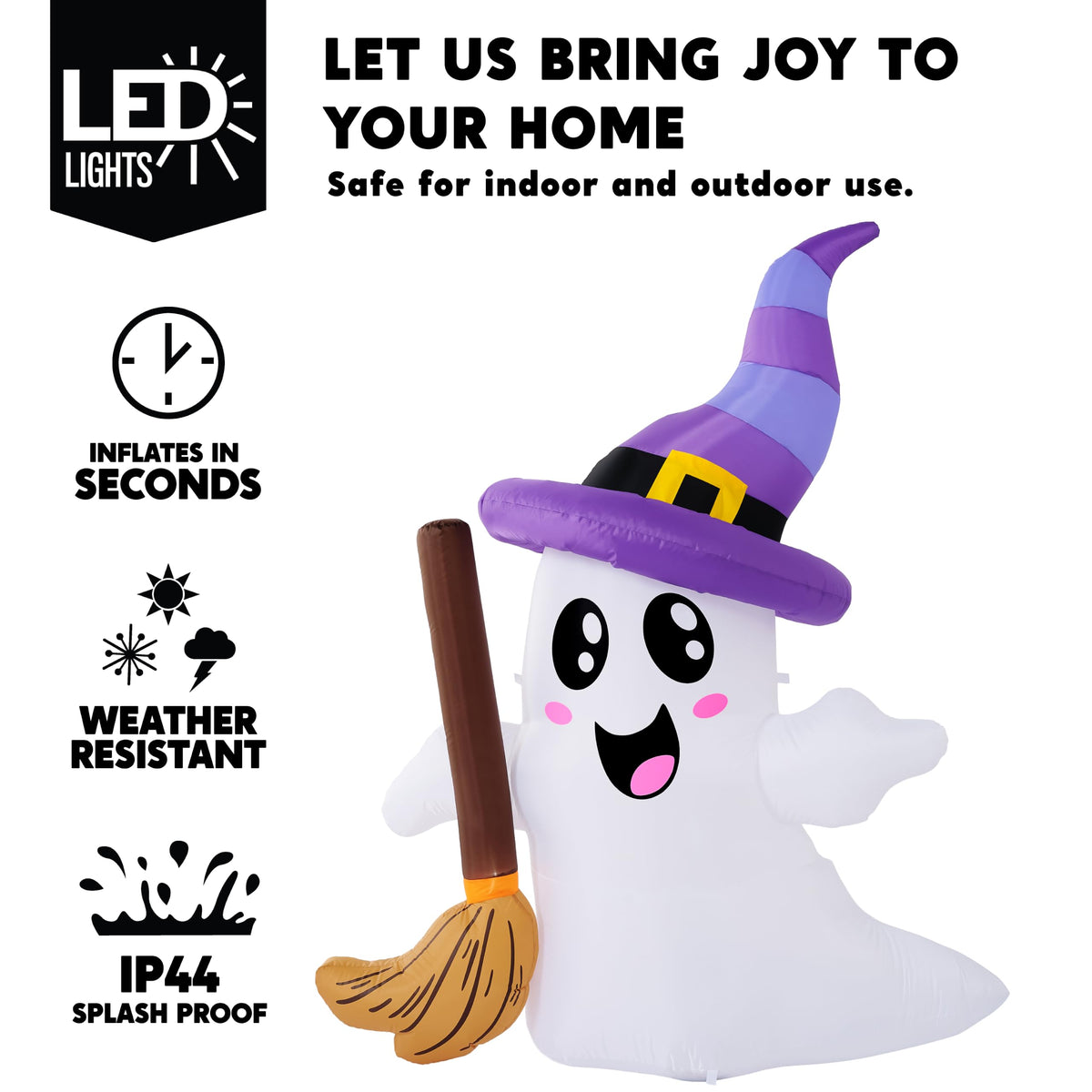Halloween Inflatables Ghost Outdoor Decorations with LED G980