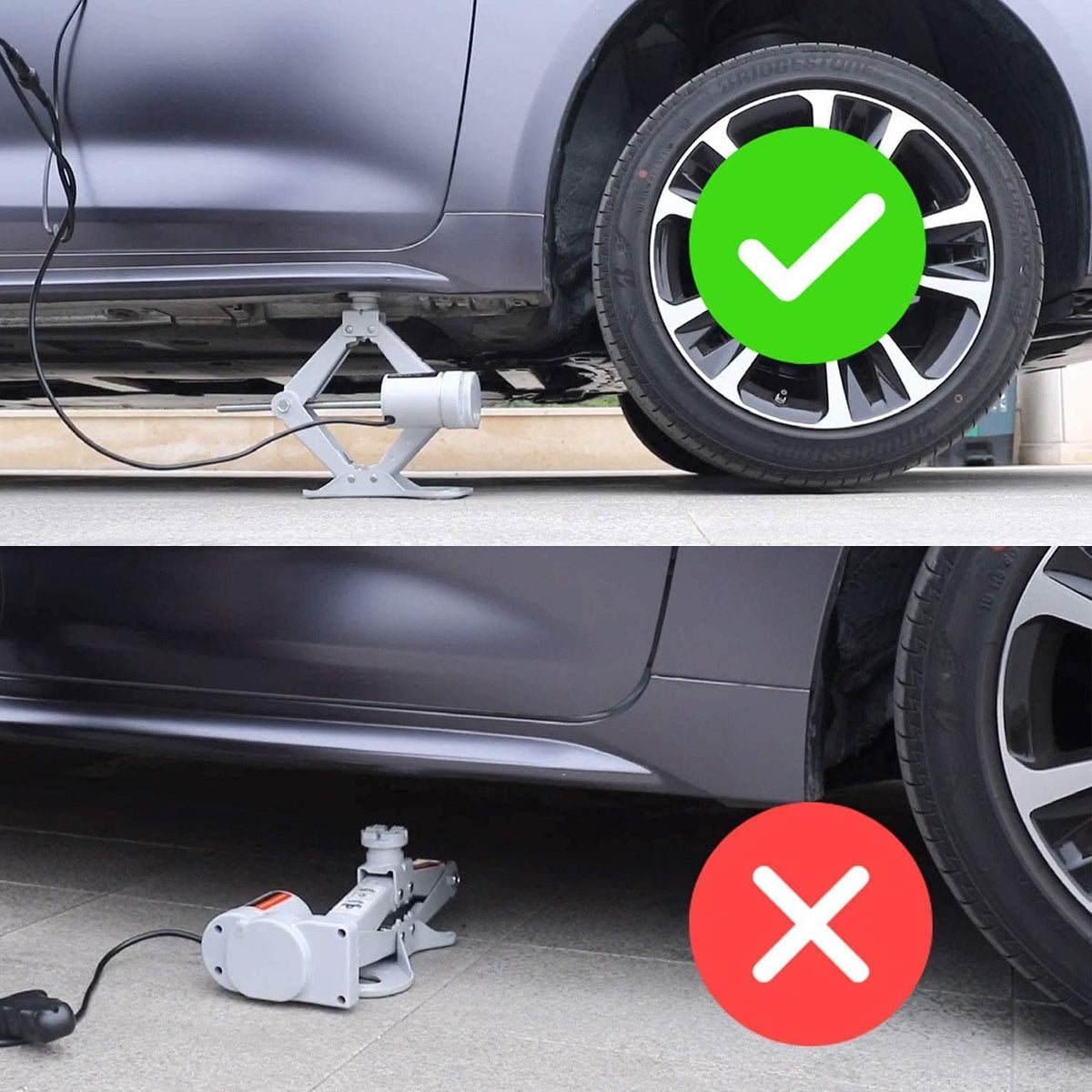 Electric Car Jack 3 Ton 12V Scissor Jack with Impact Wrench Z1960