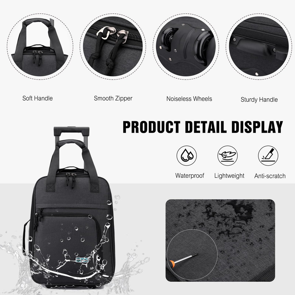 Rolling Laptop Backpack with Wheels 15.6 Inch A214100