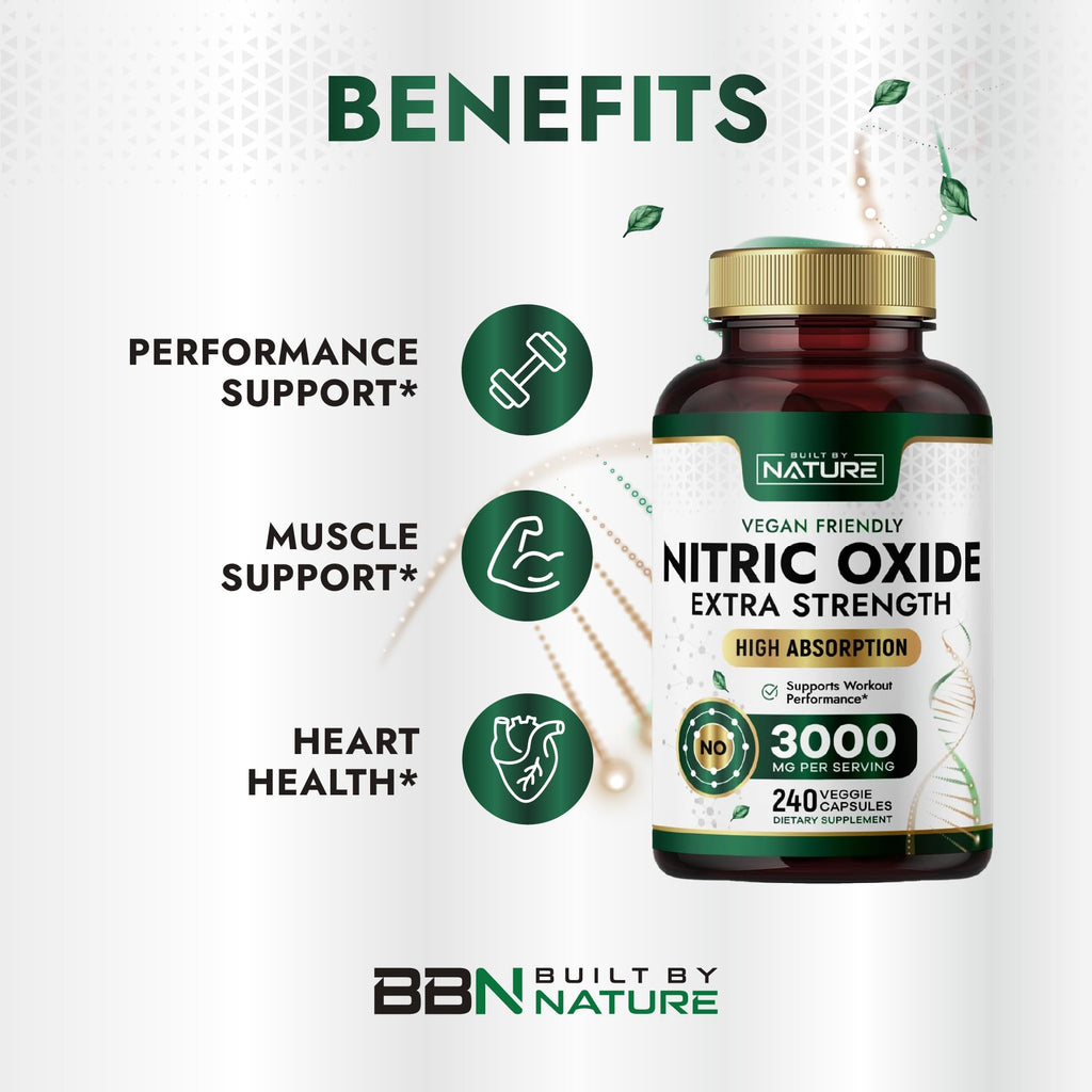 240 Capsules Nitric Oxide Supplement E205942