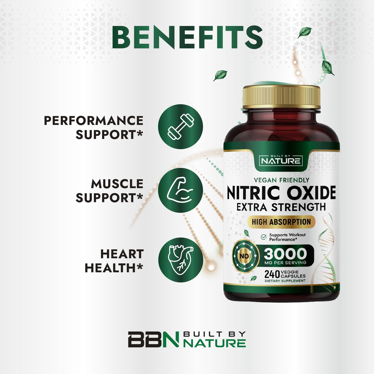 240 Capsules Nitric Oxide Supplement E205942