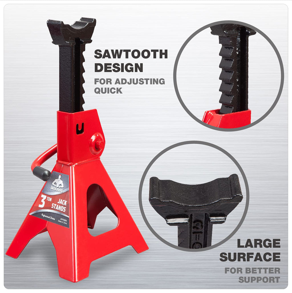 3 Ton Low Profile Aluminum and Steel Car Jack with Jack Stand D327935