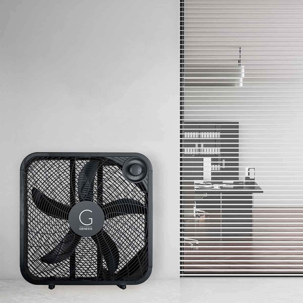 20" Box Fan, 3 Settings, Black S861