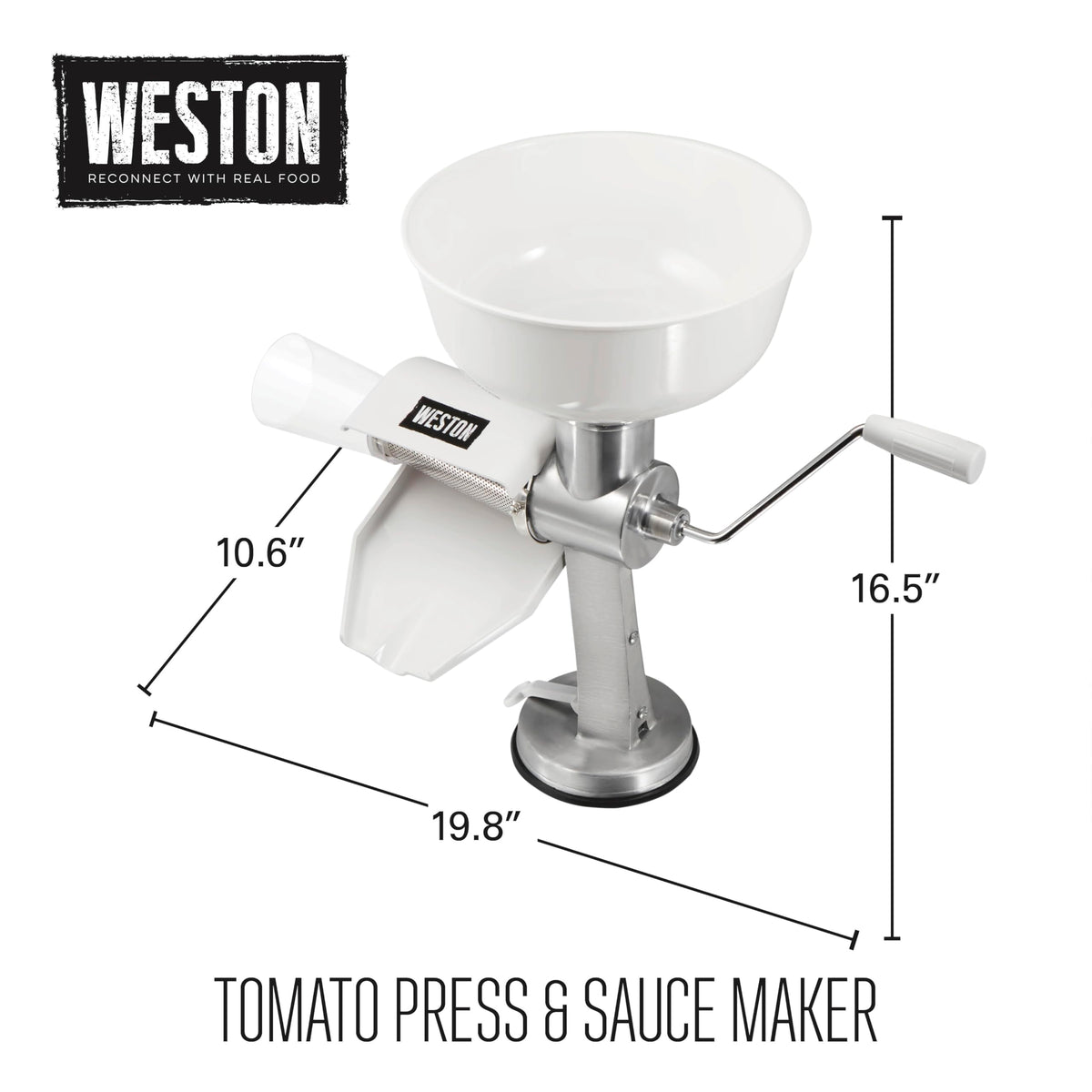Food Strainer and Sauce Maker White D177