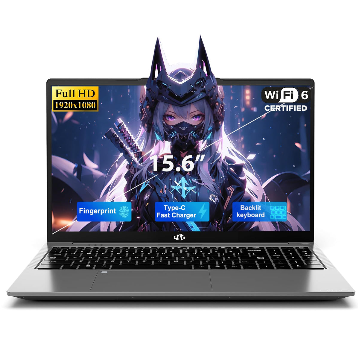 15.6" FHD Laptop, Intel 4 Cores, 8GB RAM, 256GB SSD N838073