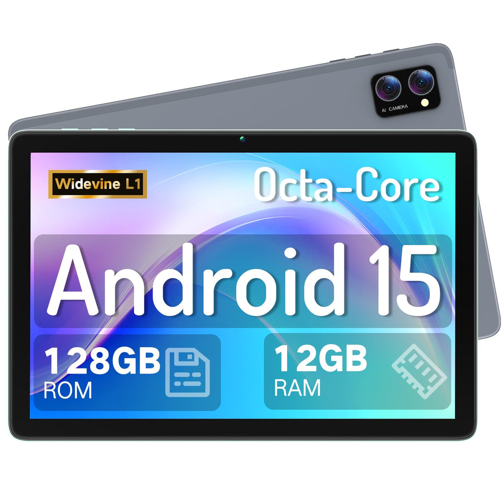 Android 15 Tablet 10.1 Inch Octa-Core 12GB RAM 128GB ROM L33210