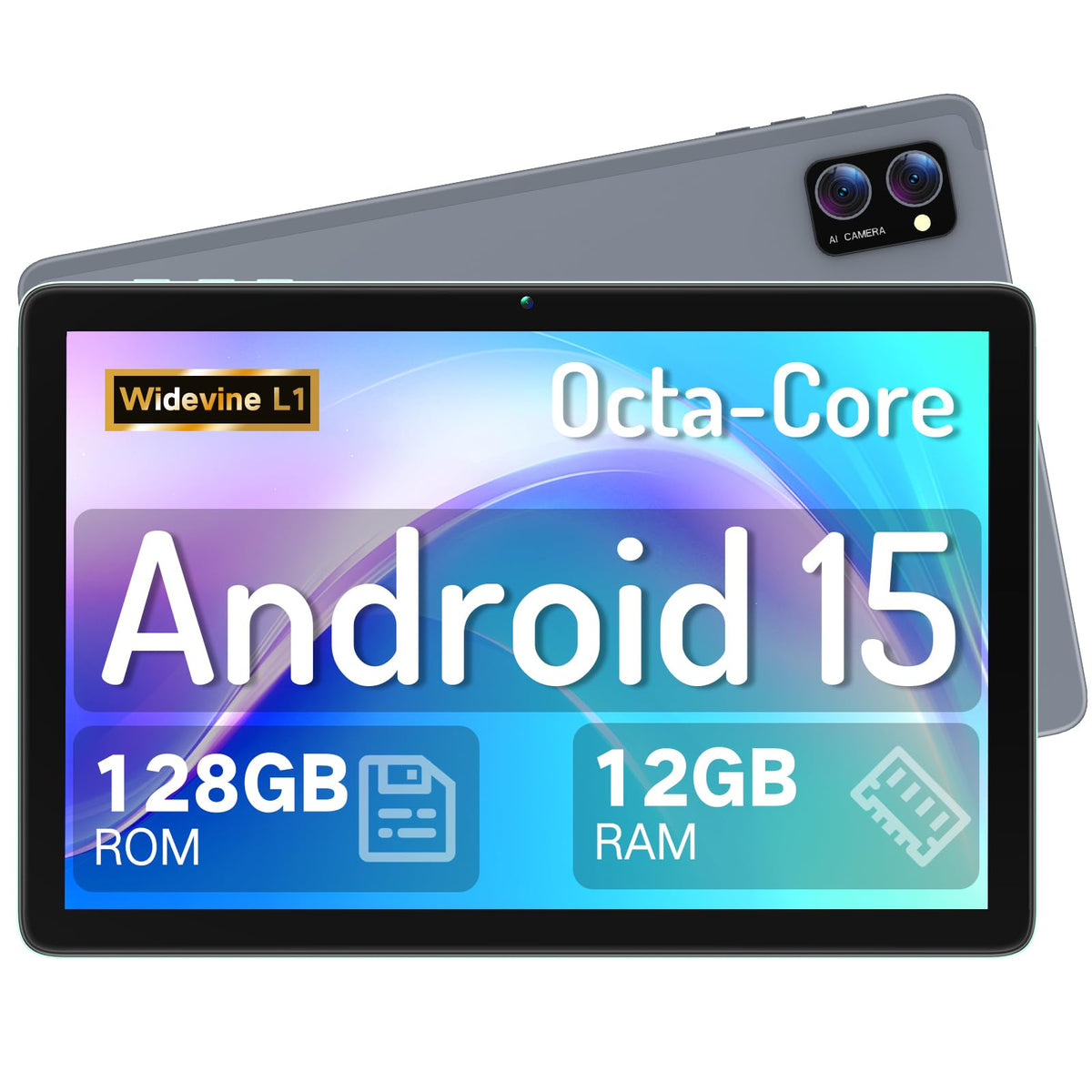 Android 15 Tablet 10.1 Inch Octa-Core 12GB RAM 128GB ROM L33210