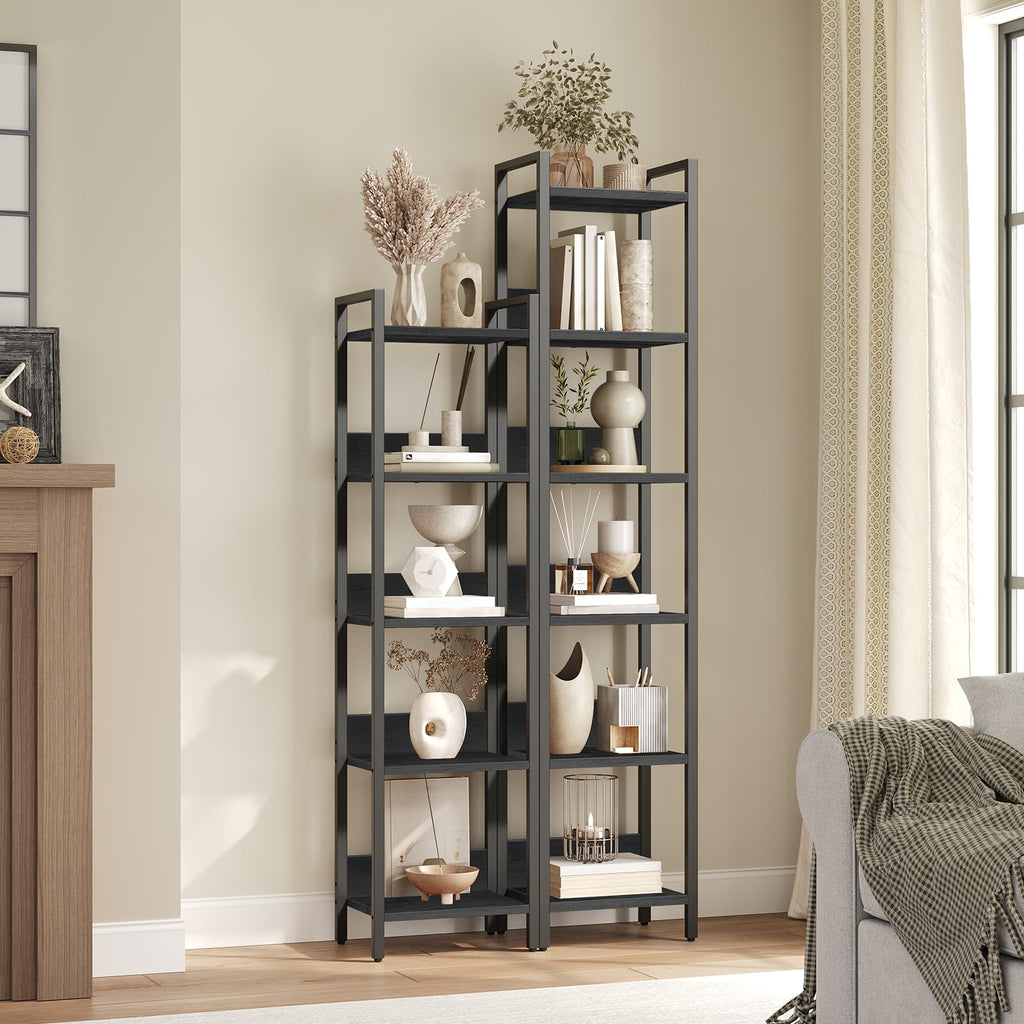 5-Tier Black Bookshelf X297