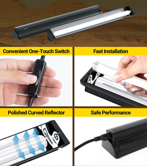 18W Reptile Lighting Combo Kit 24inch N2531