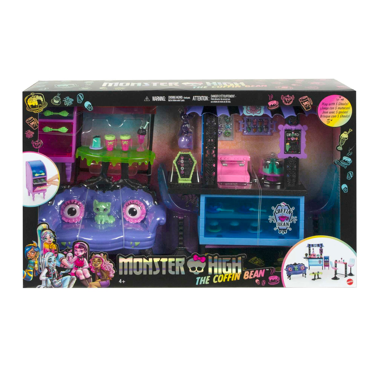 Playset with Cafe Furniture & Coffee Shop Accessories Y9156