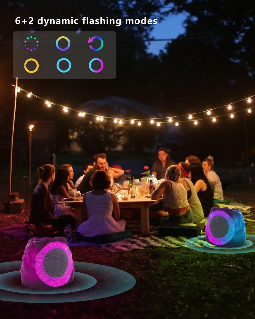 Waterproof Solar Powered Rechargeable Bluetooth Outdoor Speakers V114