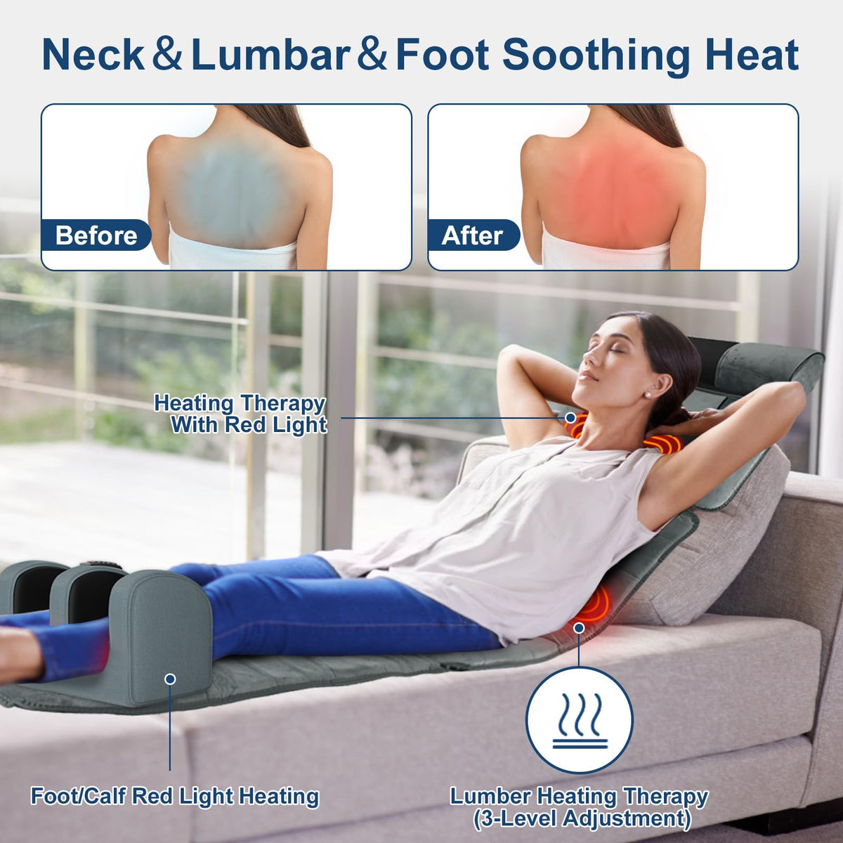Full Body Massage Mat with Heat I3578