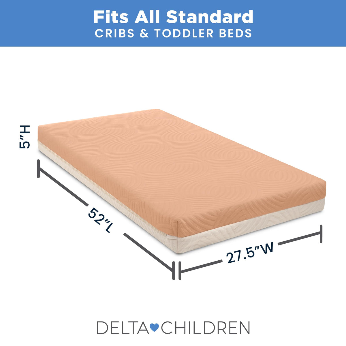 Apricot White Breathable Baby Crib & Toddler Mattress V6992