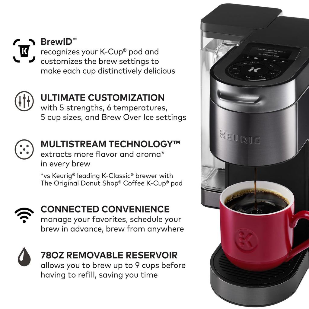 Black Single Serve K-Cup Pod Coffee Maker A28008