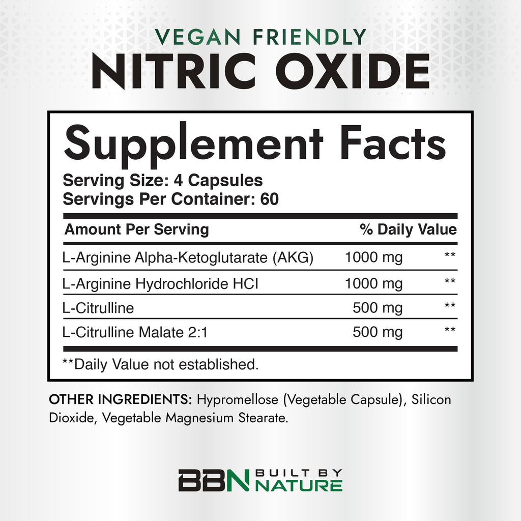 240 Capsules Nitric Oxide Supplement E205942
