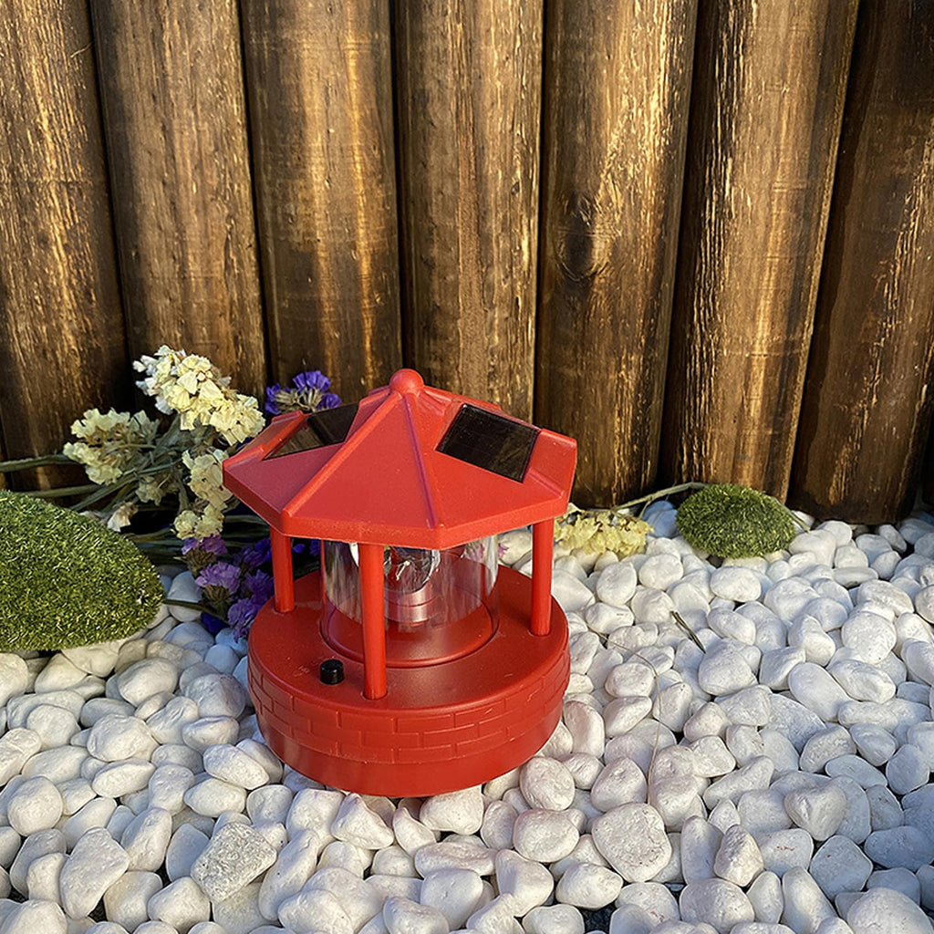 Solar Lighthouse with 360° Rotating Beacon Y85287