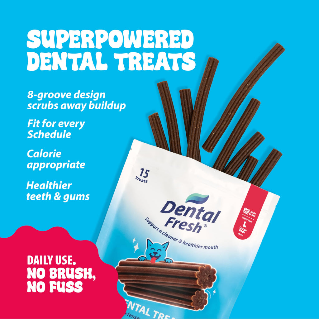15 Ct Dental Treat Sticks for Large Dogs R6896