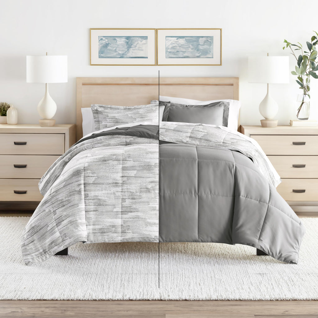 Reversible King Size 3 Piece Comforter Set P4845