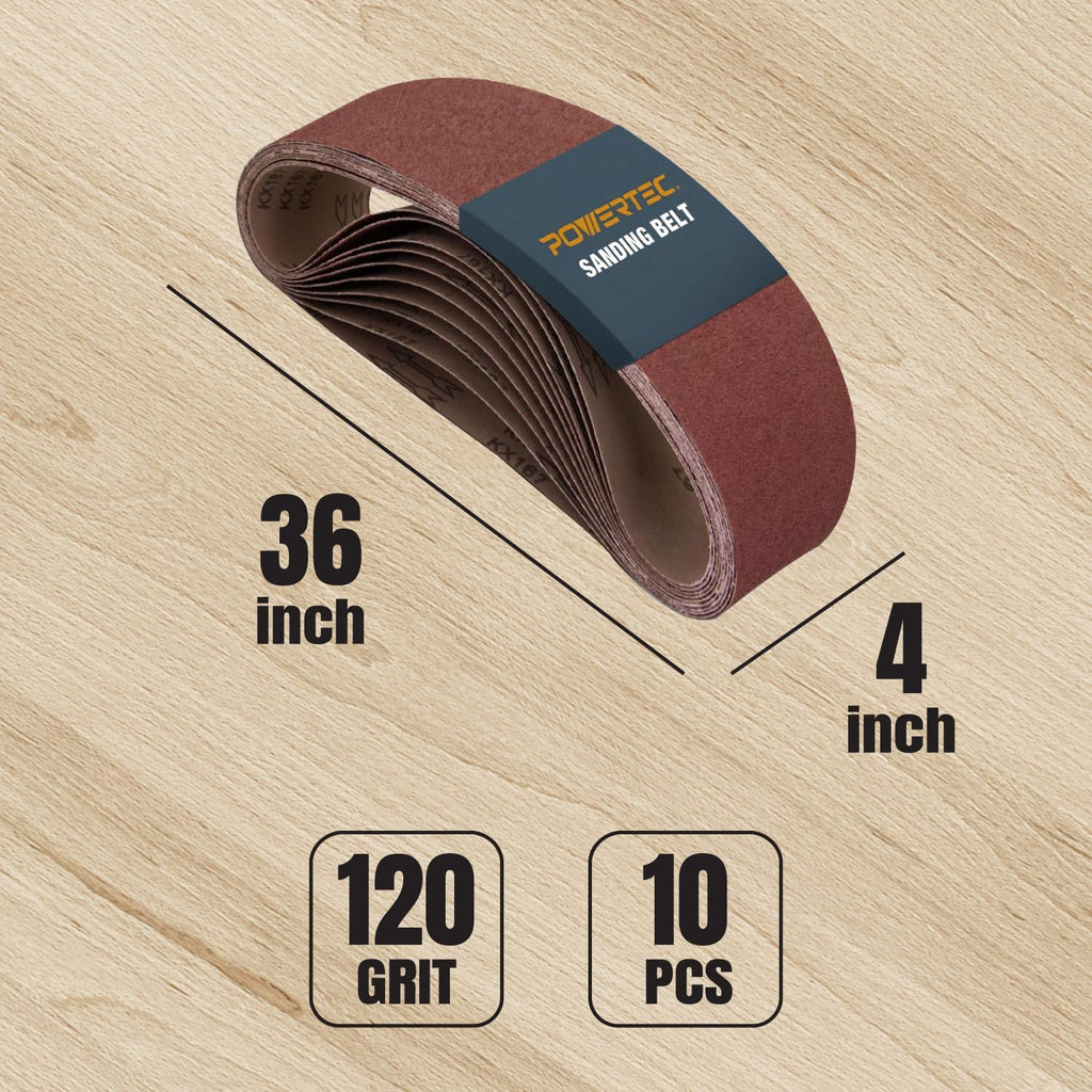 4 x 36 Inch Aluminum Oxide Sanding Belts G9928