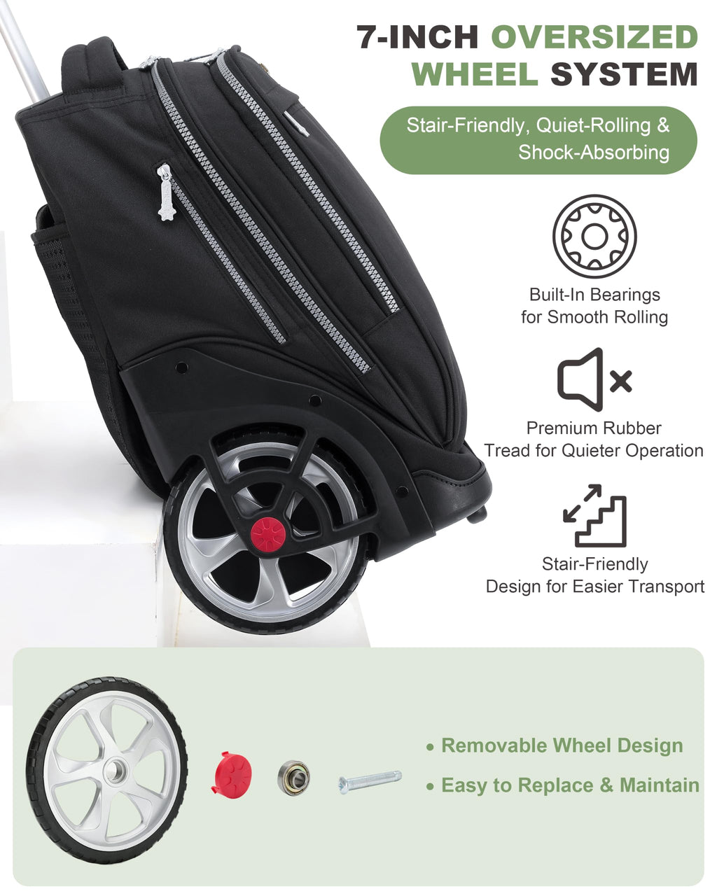19 Inch Rolling Backpack L20921