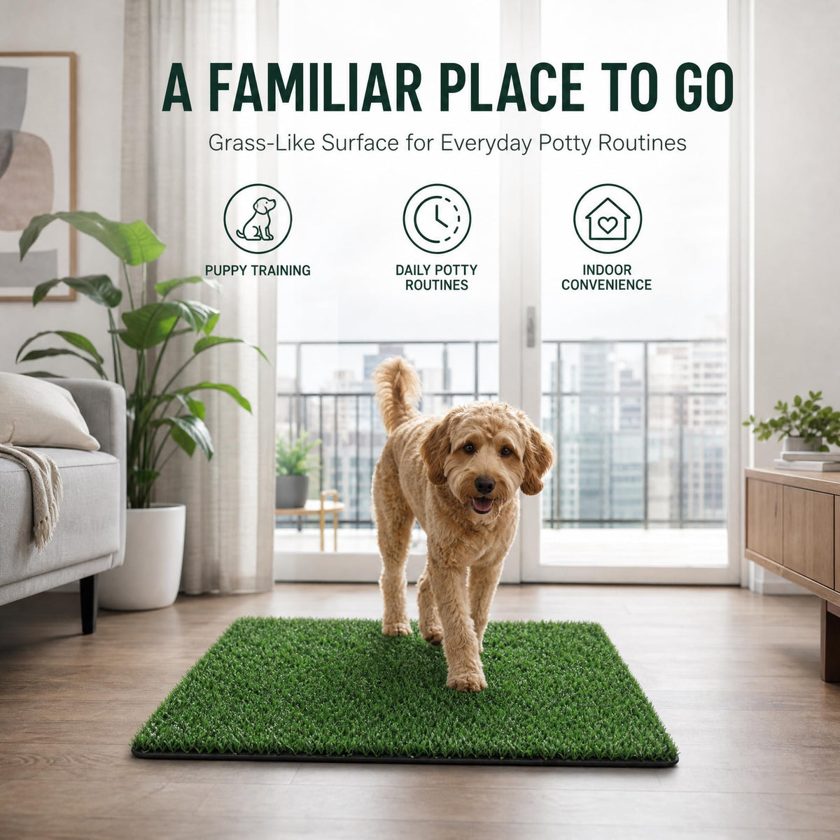 Dog Potty Grass Pads 2 Pack 30 x 20 in Replacement Turf G926320