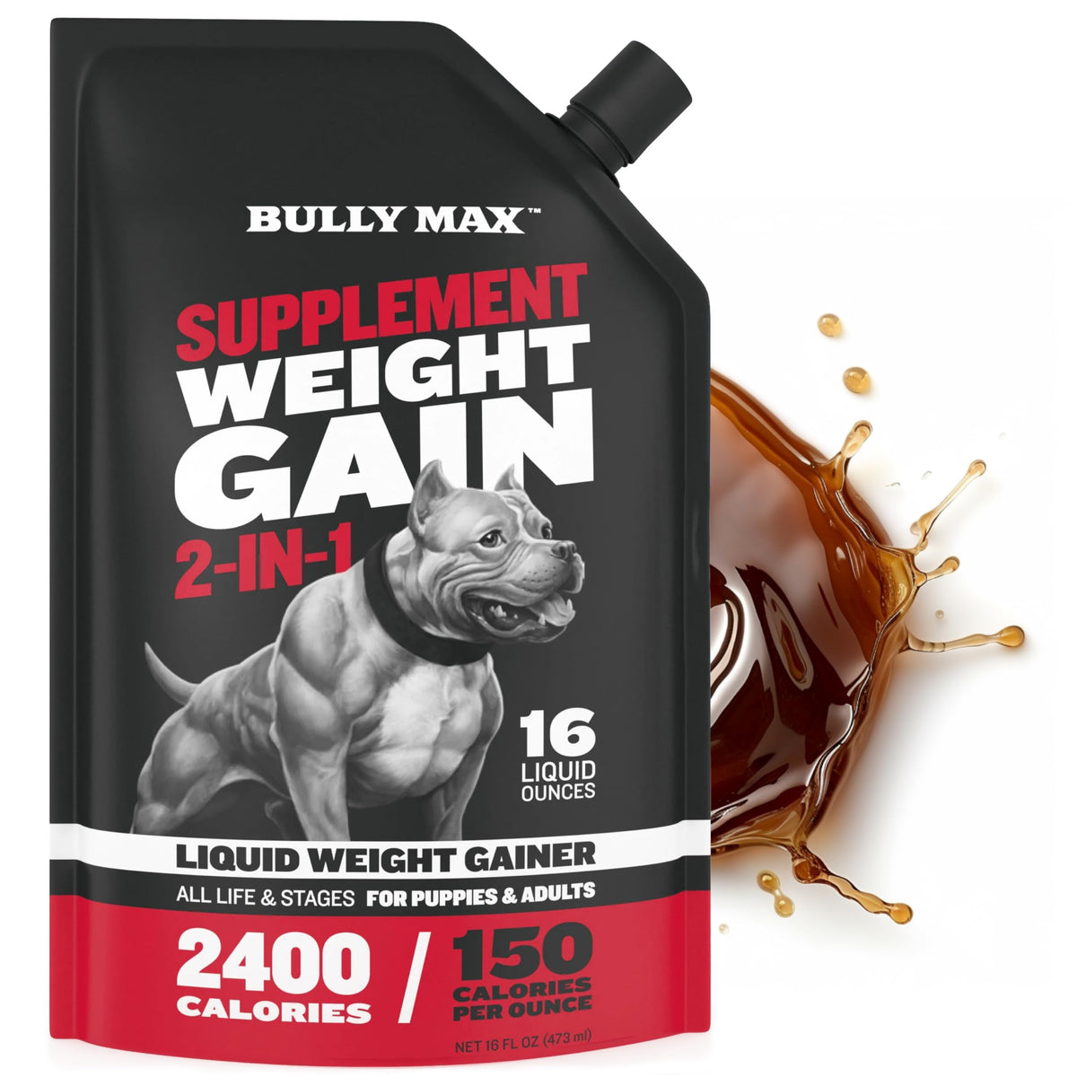 High-Calorie Liquid Weight Gainer & Soft Chews for Dogs C393