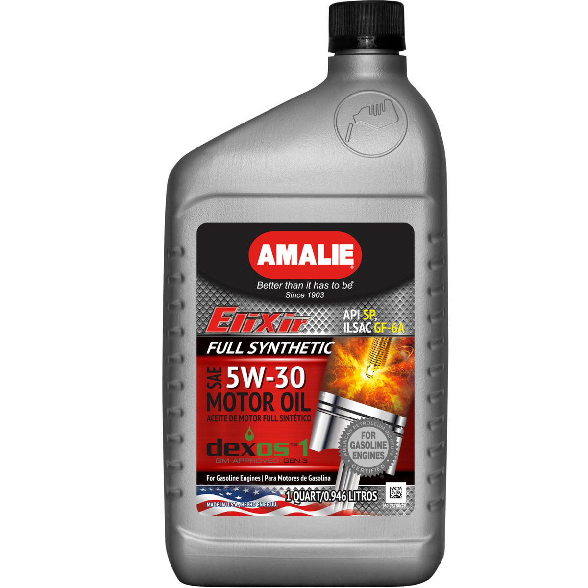 Full Synthetic 5W-30 Motor Oil 1 Quart Pack of 12 R6416