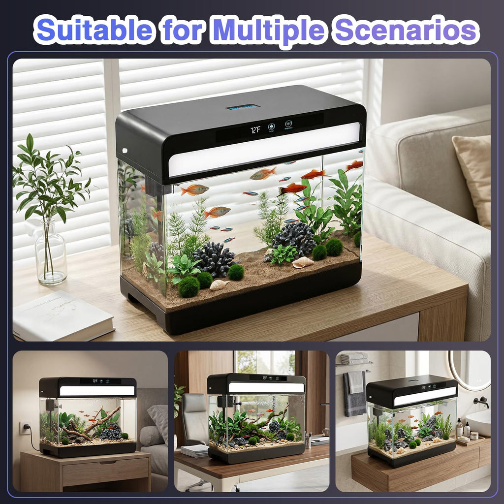 3 Gallon Black Aquarium Starter Kit U878